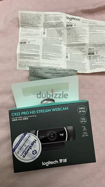 Logitech C922 PRO HD STREAM WEBCAM 1080 /30 FPS 3