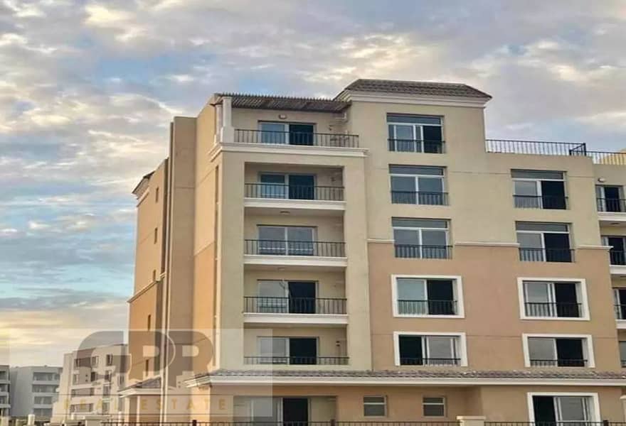 شقة برووف ( بنتهاوس ) على احلى فيوو للبيع في كمبوند سراي Sarai المستقبل القاهرة الجديدة Apartment with roof ( penthouse ) for sale in Sarai New Cairo 0