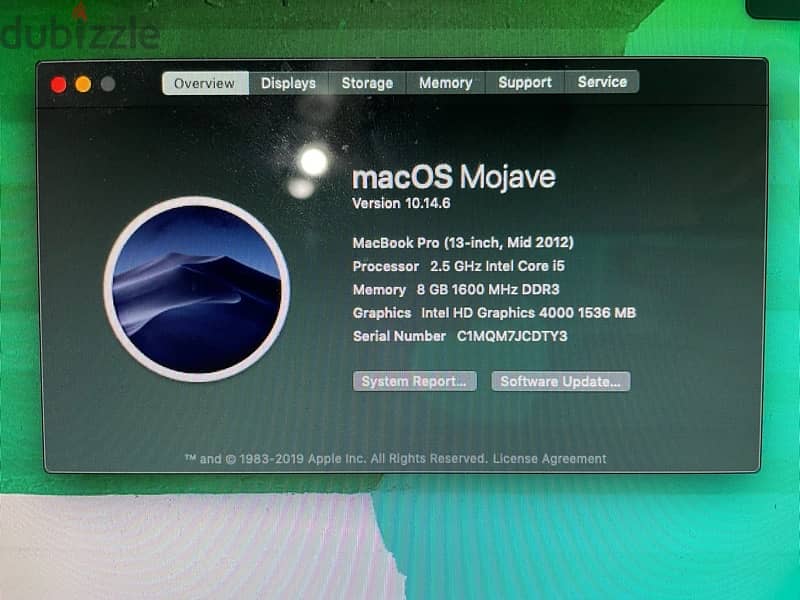 Macbook Pro 13” Mid 2012 4