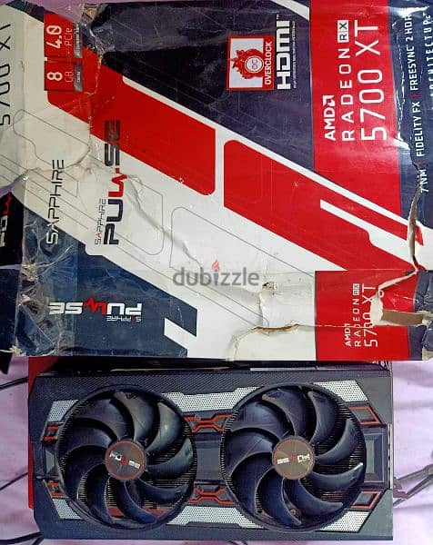 SAPPHIRE RX5700 XT 8GB OC أفضل نسخة مبرشم كسر زيرو 1