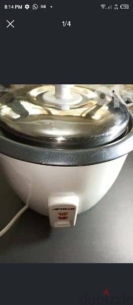 حلة أرز كهرباء 1.8L افترون جديدة
Electric rice pot Aftron. new 3