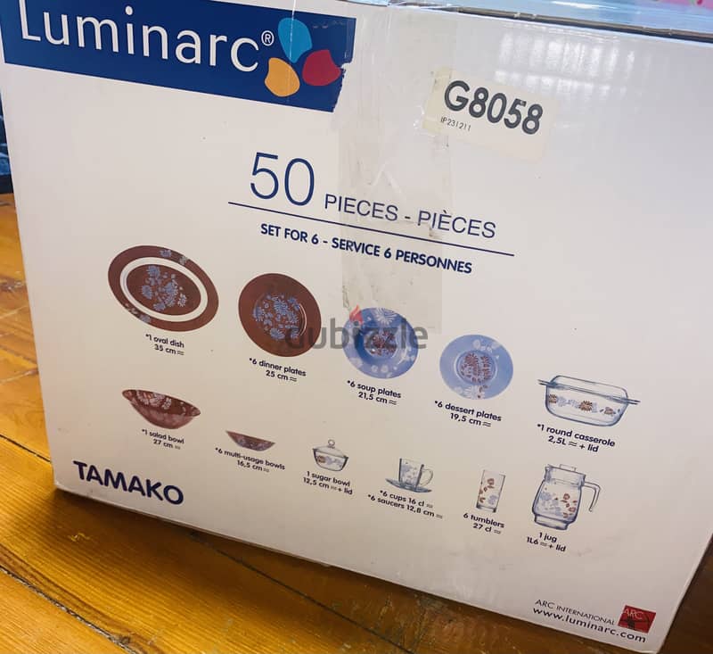 Luminarc 50 pieces dinner set 1