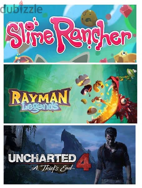 Rayman legends - Slime rancher - Uncharted 4 & The lost Legacy 0