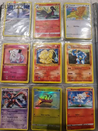 Rare Pokémon cards + binder ملف كروت بوكيمون