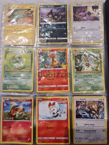 Rare Pokémon cards + binder ملف كروت بوكيمون 2