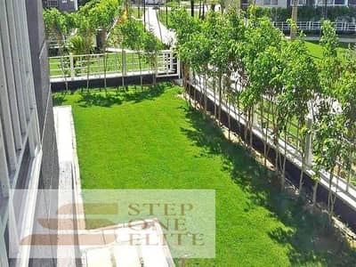 Apartment with garden, 167 sqm, for sale in Sarai Compound, directly on Suez Road, in installments over 8 years, and a special discount on cash of up