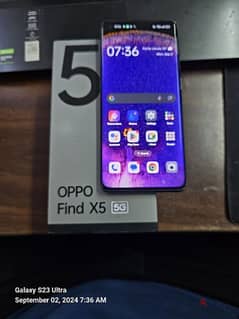 Oppo find x5 5g 256   بحالة الزيرو بدون خدش نهائي