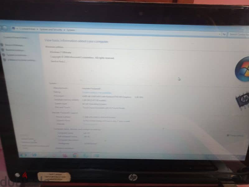 ميني لاب توب لابتوب hp مستورد شاشه تاتش وماوس في نفس الوقت 3000ج 6