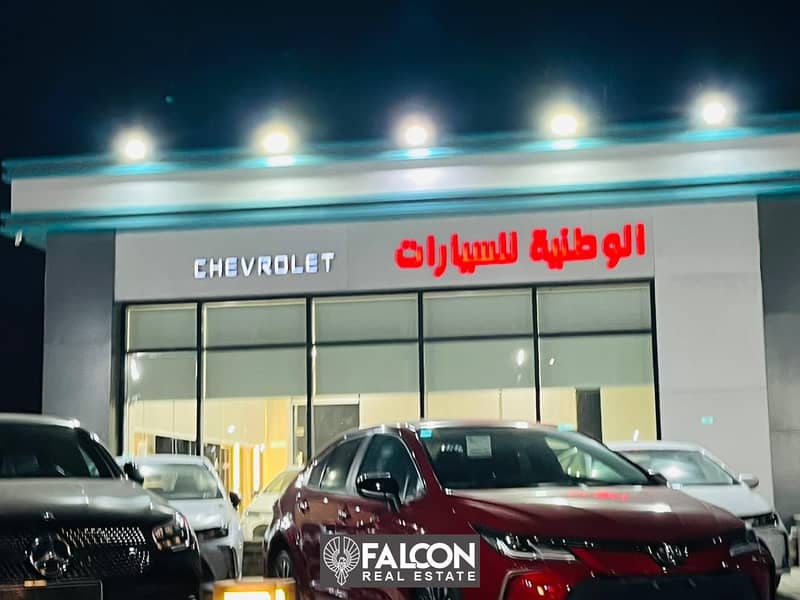 For sale, a car showroom (Agence) with the best division and location in Nasr City, in front of City Stars, in installments 7