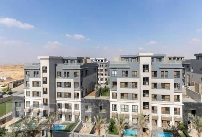 شقة للبيع في التجمع الخامس كمبوند تريو جاردنز بموقع مميز 215م باقساط  Trio Gardens  New Cairo 4