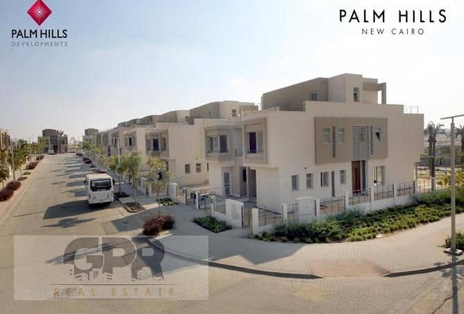 Standalone villa 390m with installments over 8y in Palm Hills New Cairo    بالم هيلز التجمع الخامس 8