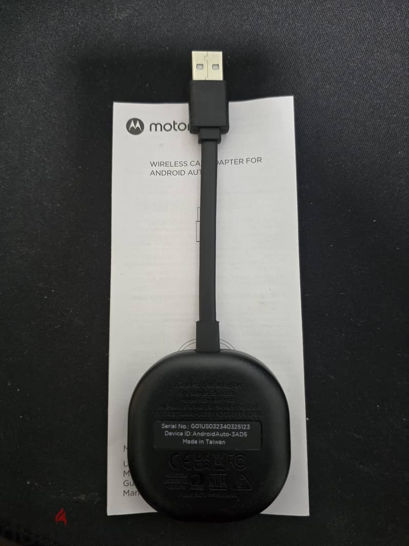 Wireless Android Auto Adapter - Motorola MA1 1