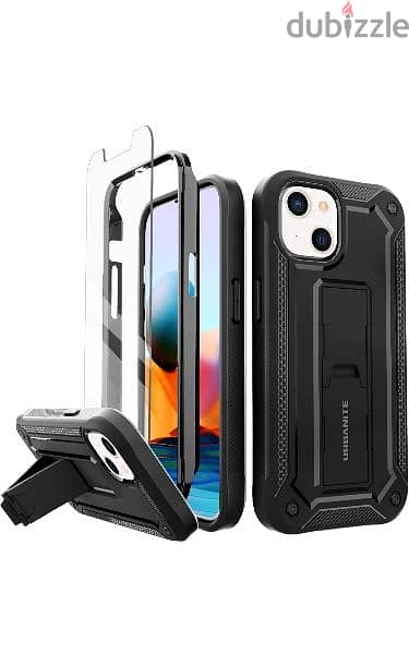 URBANITE iPhone 13 Pro Max 6.7 Case with Kickstand (Black)