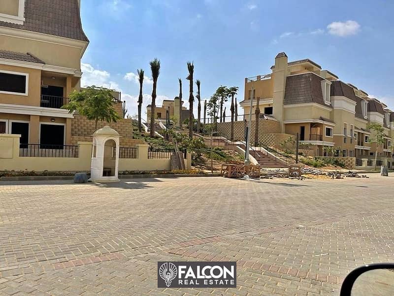 للبيع S-VILLA ف اميز كميوند ف القاهره الجديده من شركه مدينه مصر الاسكان و التعمير بالتقسيط ع 8 سنين 9