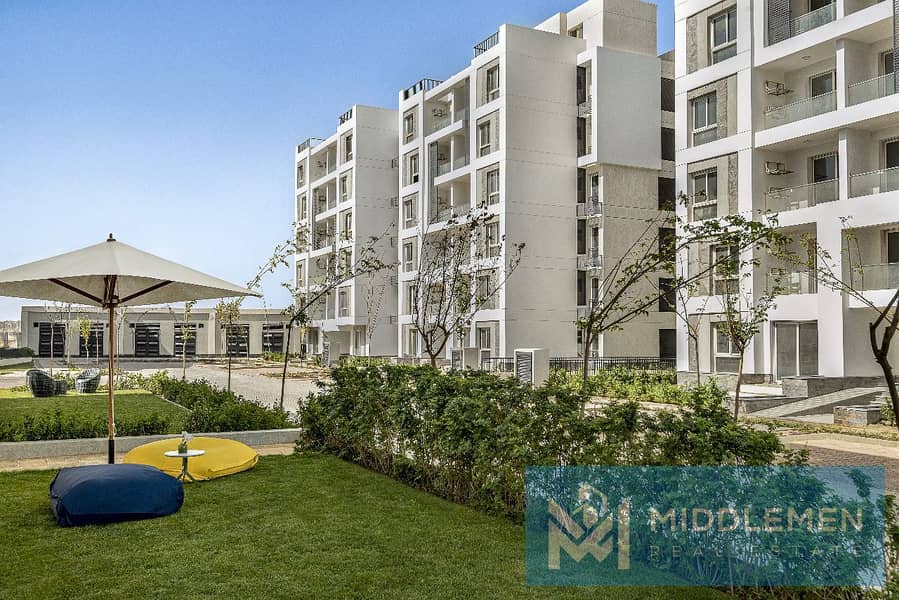 apartment 180m view lagoon prime location delivered , beta greens mostakbal city 7