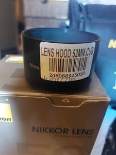 lens hood and filters