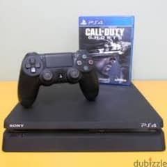 ps4 slim 500 soft 9 +دراعين +١٤ لعبة من اختيارك