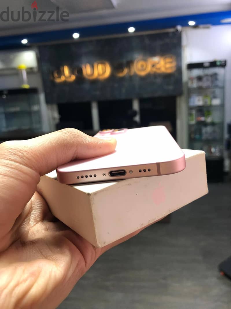 للبيــع " iphone 15 خطين كسر زيرو ( بطارية 100% & ch ) 2