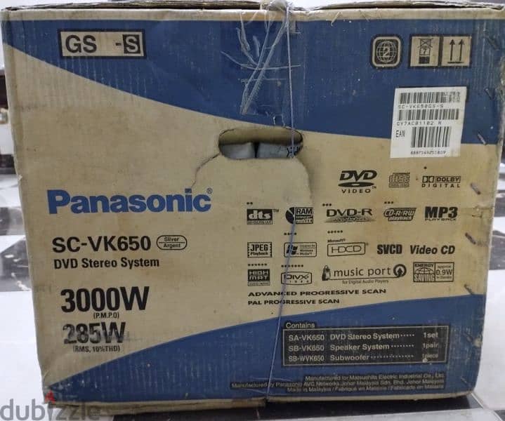 Panasonic SC-VK650 DVD Stereo System 2