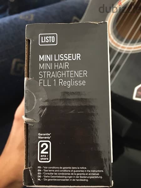 LISTO Mini Hair Straightener FLL 1 Reglisse from France - مكواة شعر 2