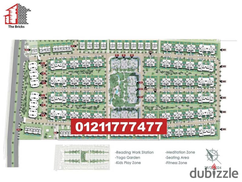 Townhouse for sale in Trio Gardens, 5th Settlement Compounds Area : Town House With Penthouse Trio M squared Over 8 y new Cairo Project : Trio Garde 1