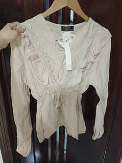 new beige blouse