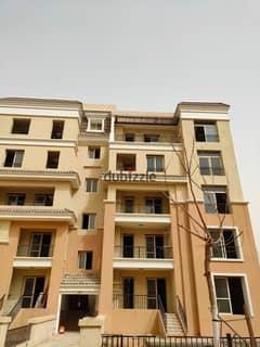 Apartment with direct view in Sarai Compound, area 147 m, repeated for sale next to Madinaty in New Cairo, with a 10% down payment over 6 months