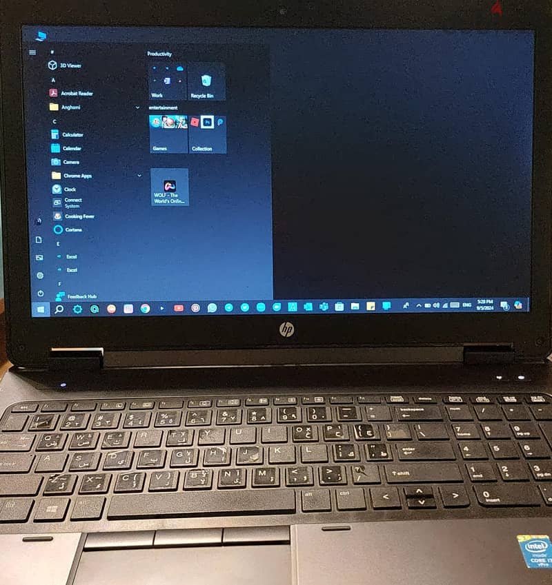 Hp Zbook 15 G2 i7-4th 1tb ssd حاله ممتازه و تعديلات عالية 4