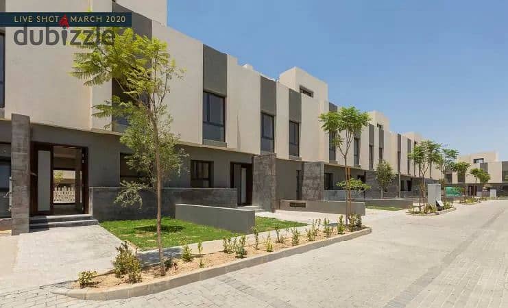 Townhouse Middle for sale resale finished with kitchen + AC/s in compound al Burouj 7