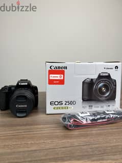 Canon EOS 250D DSLR Camera with 18-55mm III Lens