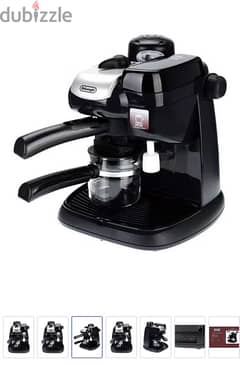 Espresso and Cappuccino Coffee Maker Black