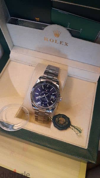 Rolex yachtmaster 2 half gold similar original 
sapphire crystal 6