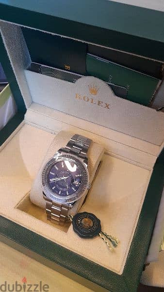 Rolex yachtmaster 2 half gold similar original 
sapphire crystal 7