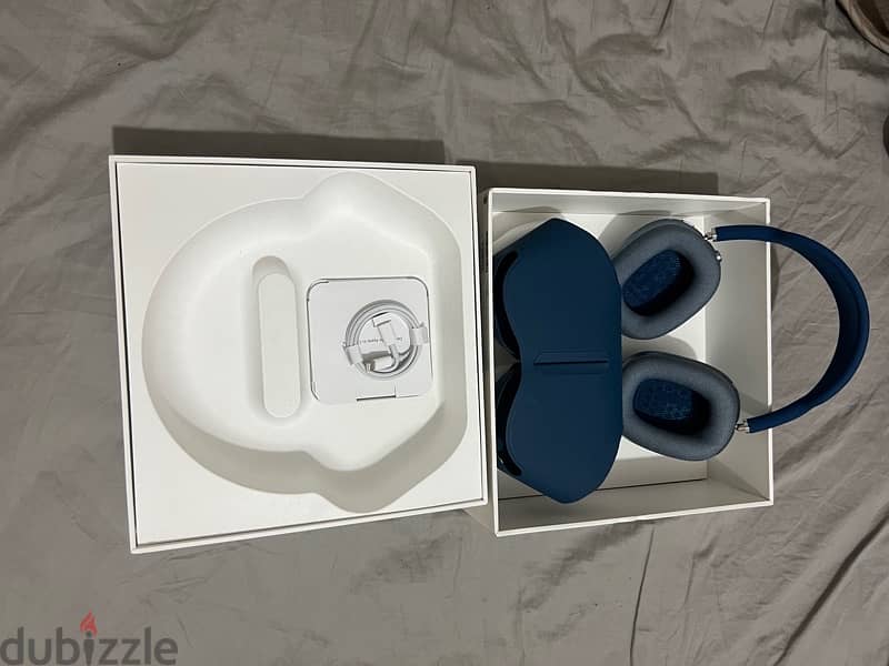 AirPod max blue  ايربود ماكس ازرق 4