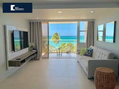 Your Serviced apartment with Lagoon View in June Sodic North Coast and payment over 7 years with 5% down payment Fully Finished