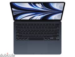 Macbook air m2 midnight 256 gb storage ,8 gb ram