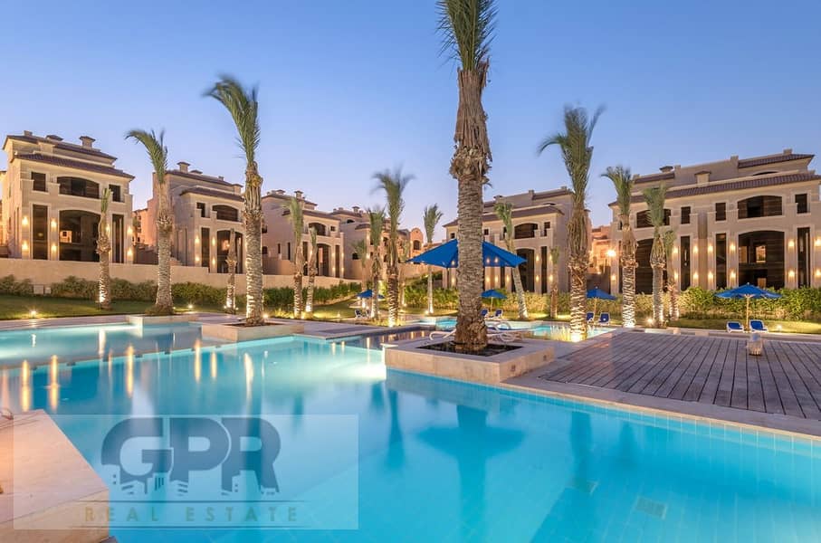 فيلا مميزة للبيع في الباتيو تاون من لافيستا التجمع الخامس Standalone Villa for sale in Patio Town compound by La Vista , Fifth Settlement 5