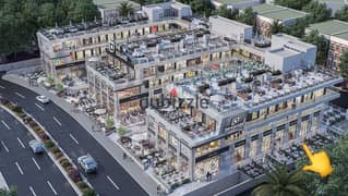 With a down payment of 990 thousand and installments of up to 6 years, a shop for sale in the best location in Shorouk City on Al-Horreya Axis