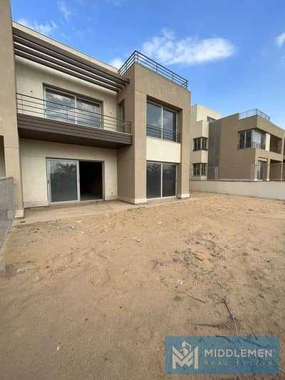 family house 203 m with garden 237 m open view ready to move palm hills new cairo