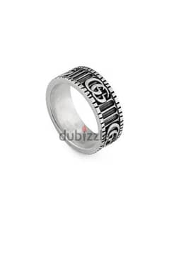 Gucci Double G Ring Unisex Size 16