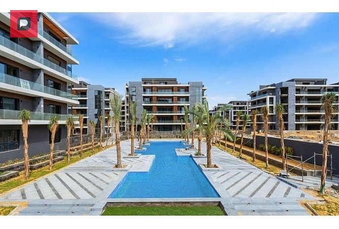 apartment 3-room for sale in La Vista El Shorouk at the first offering price, with installments over 7 years. The best view and location in the phase 4