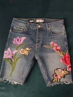 jeans short Top man شورت جينز براند توب مان