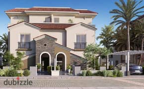 Twin House for sale bua 412m - L 335m New capital (Elmaqsed )