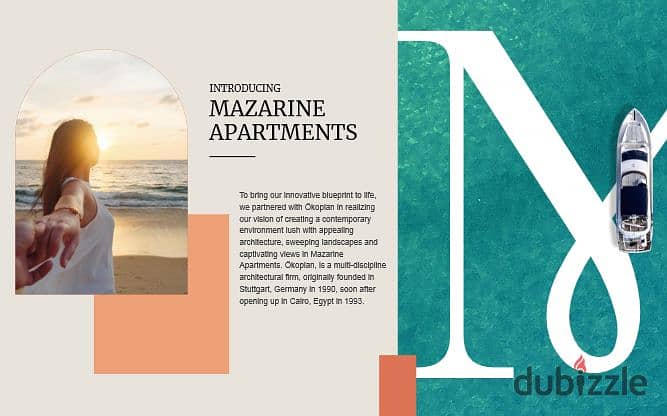 Apartment for sale in Mazarine El Alamein New Compound, 152 m, two rooms, fully finished, with a direct view of the North Coast 17