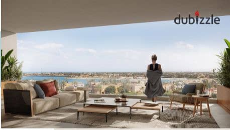 Apartment for sale in Mazarine El Alamein New Compound, 152 m, two rooms, fully finished, with a direct view of the North Coast 19