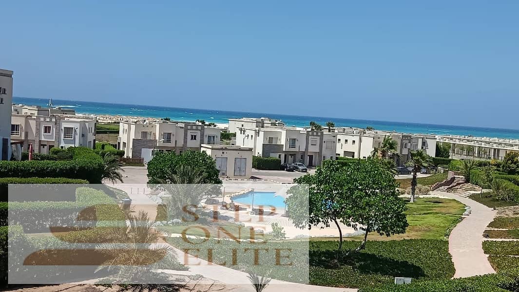 The best village on the North Coast, chalet for sale in installments in Amwaj 8