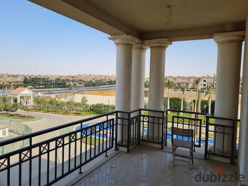 Apartment for rent in Regence Park Compound semi-furnished (with kitchen and ACs) 4 bedrooms view on landscape 6