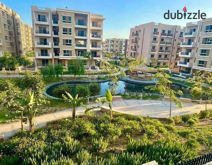 Apartment for sale in Sarai Compound, 164 square meters, 3 bedrooms, 3 bathrooms, open view, snapshot price 0