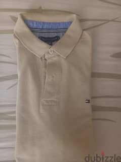 beige Tommy Hilfiger shirt