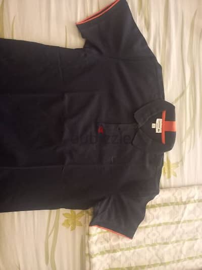 dark blue lacoste shirt